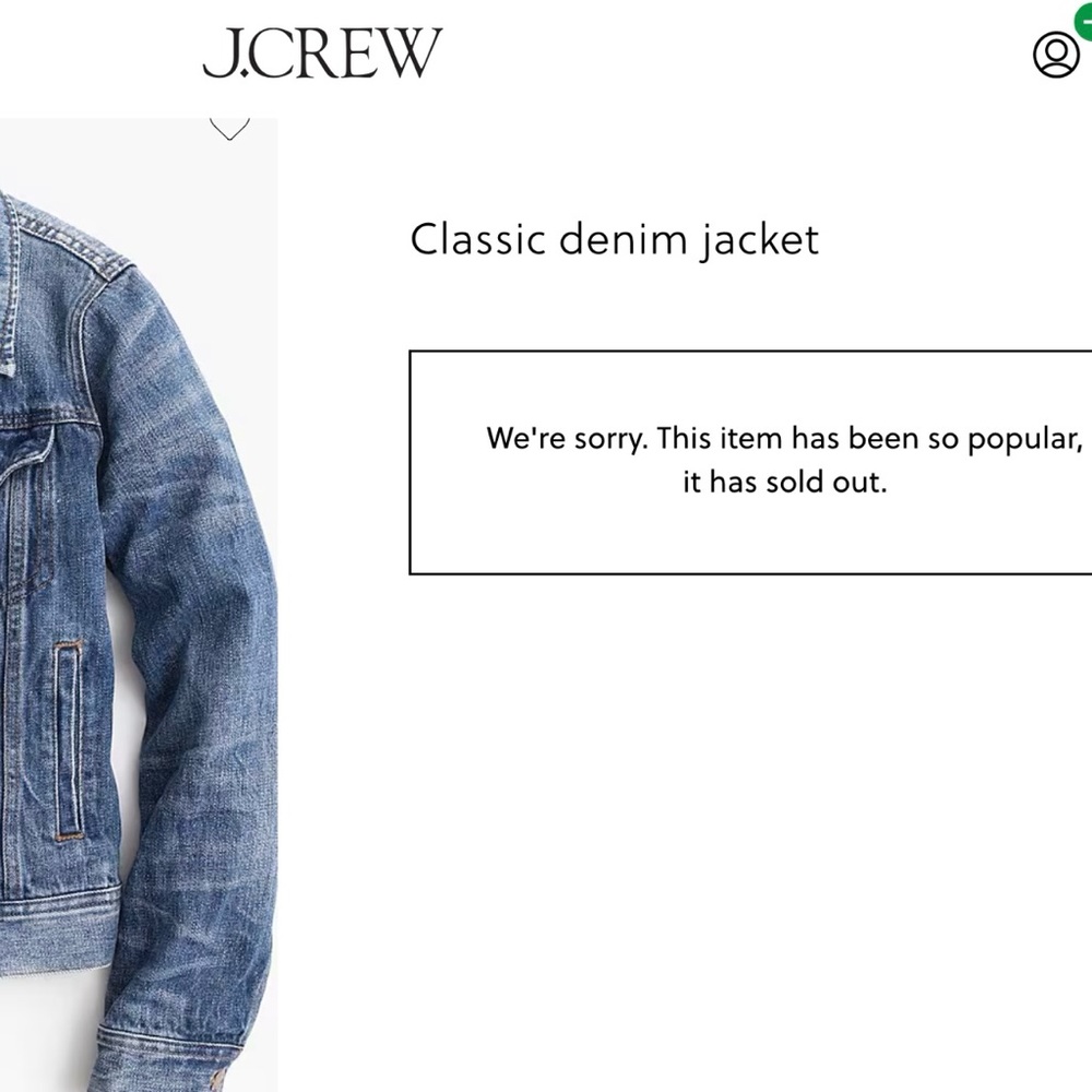 J. Crew ~ Classic Indigo Dark Denim Jean Jacket! - Picture 14 of 15